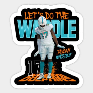 VINTAGE JAYLEN WADDLE FOOTBALL Sticker